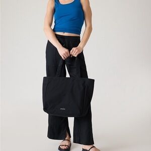 NWT Athleta Retreat Mid Rise Wide Leg pant- Large Tall Sold out!